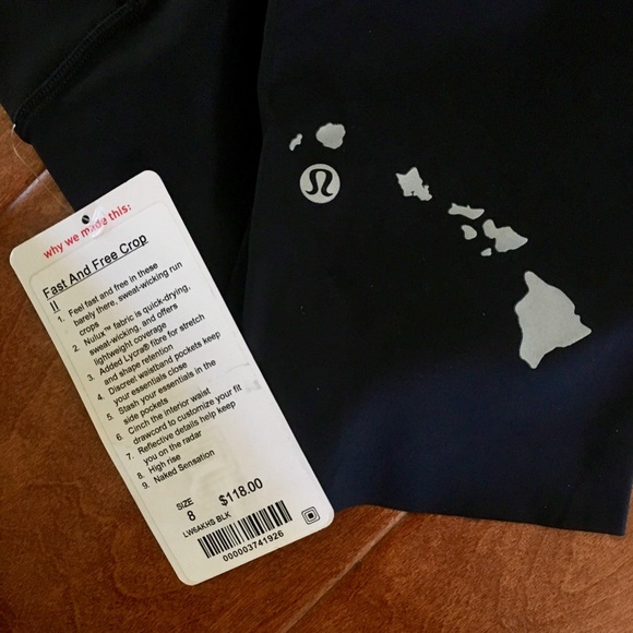 Lululemon Hawaii Exclusive | Fast & Free Crop || - Picture 5 of 6